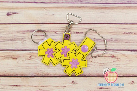 Download Medical Alert in the Hoop Keyfob - Key Collection