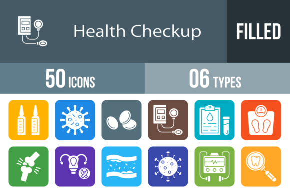 Download 50 Health Checkup Round Corner Icons - Checkup Collection