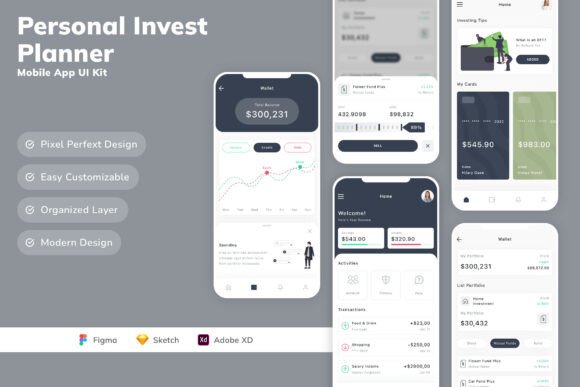 Download Personal Invest Planner Mobile App UI Ki - Invest Collection