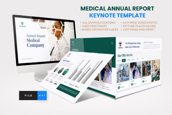 Download Medical Annual Report Keynote Template - Key Collection