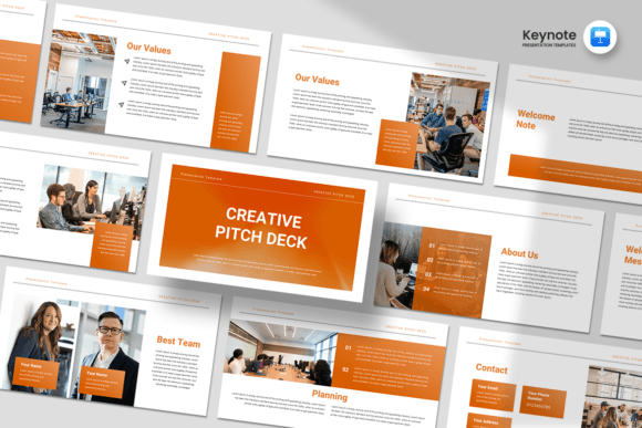 Download Creative Pitch Deck - Keynote Template - Key Collection