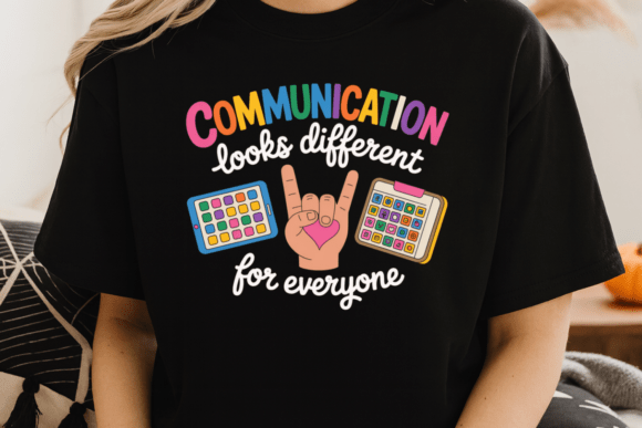 Download Communication Looks Different PNG Shirt - Premium Resources