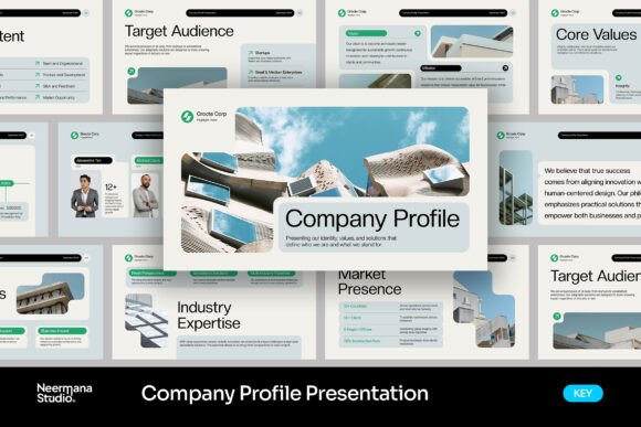 Download PEONA | Clean Company Profile Keynote - Key Collection