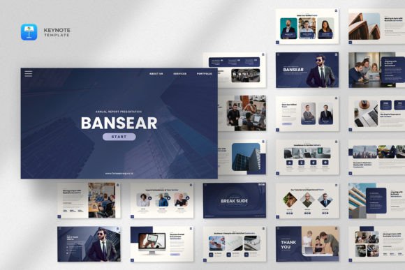 Download Annual Report Keynote Template - Key Collection
