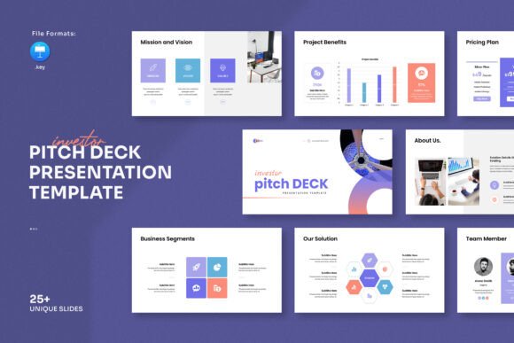 Download Investor Pitch Deck Keynote Template - Key Collection